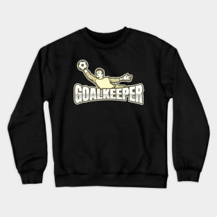 Football goalkeeper - yellow Crewneck Sweatshirt